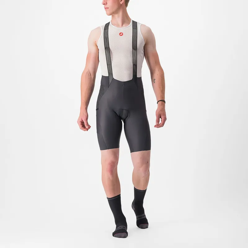 Castelli Free Unlimited Bib Shorts in Dark Grey